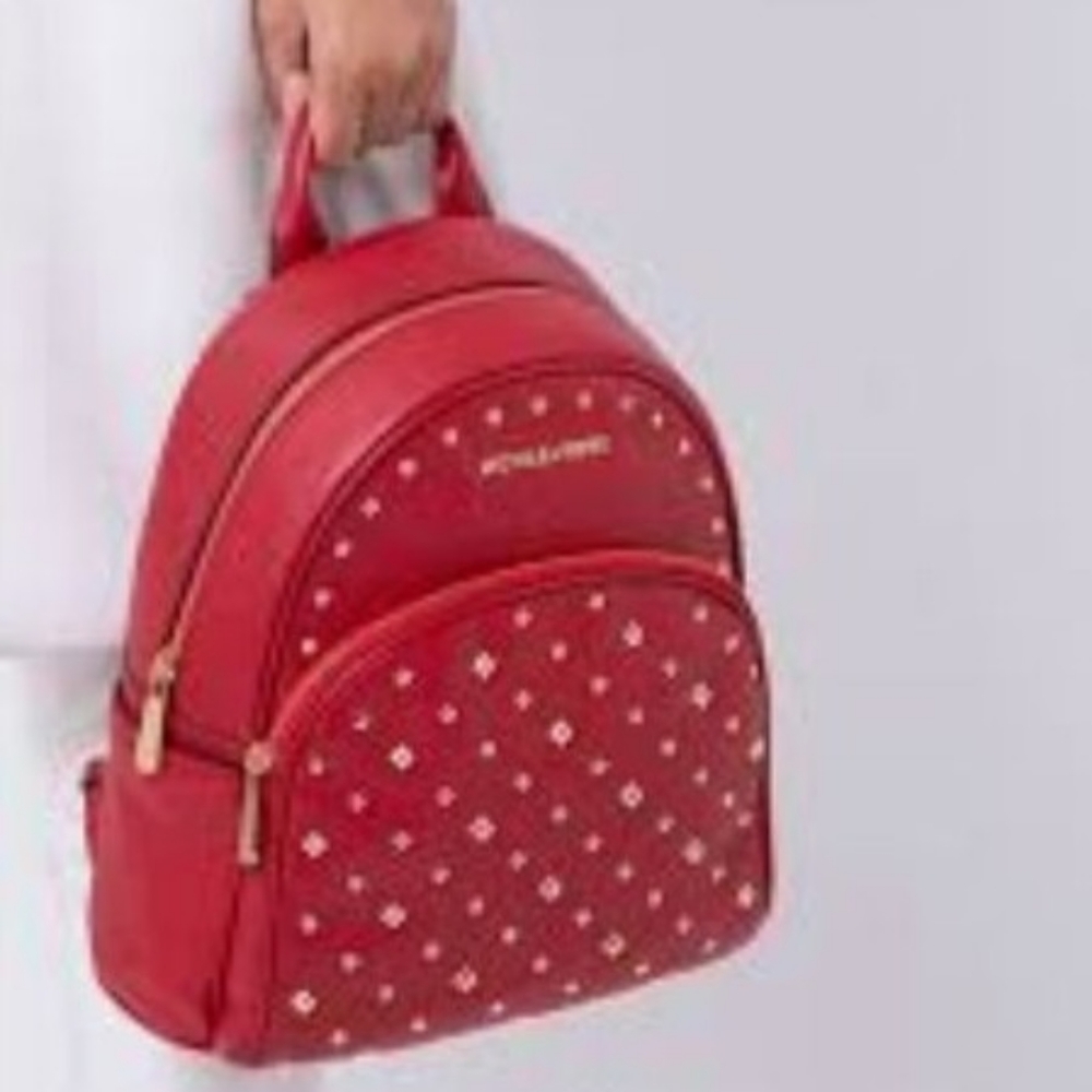 ✨ HP✨ Michael Kors ABBEY *Med* Leather Backpack - Picture 2 of 15